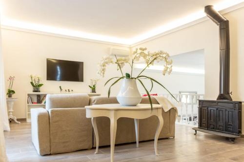 Et tv og/eller underholdning på La camelia bianca