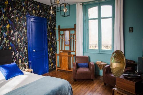 Katil atau katil-katil dalam bilik di Le Jardin, chambres d'hôtes en Baie de Somme