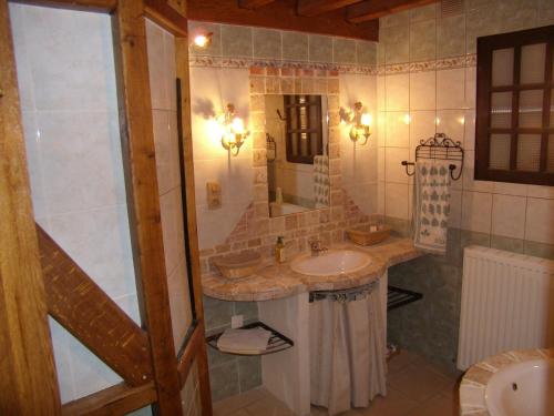 Ванная комната в La chaumière de Laives