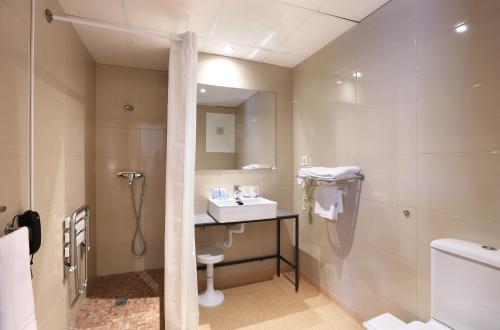 Koupelna v ubytování Hotel Brasil