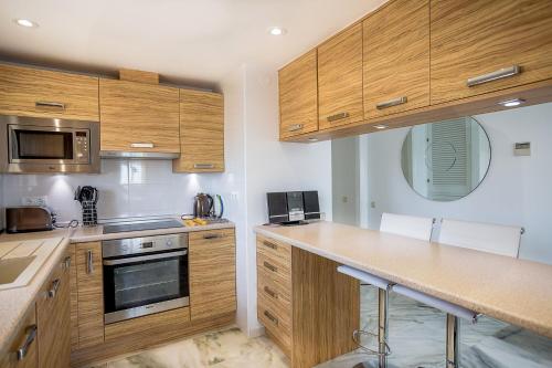 Dapur atau dapur kecil di Beach View Playa Del Moral