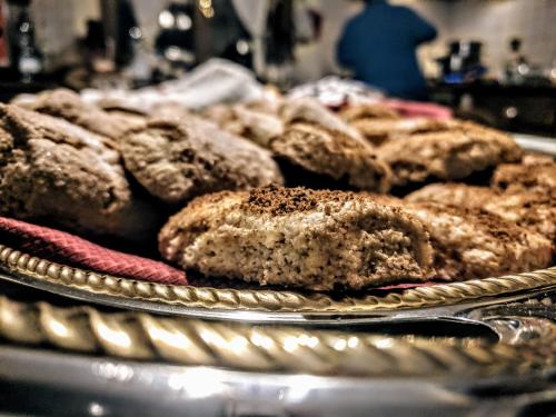 a bunch of cookies on a tray on a table at Maremmano BnB in Capalbio