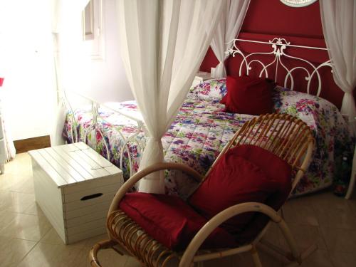 Een bed of bedden in een kamer bij Residence Casale Verderame