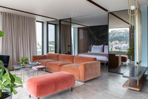 A seating area at Perianth Hotel