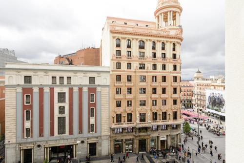 Vista general de Madrid o vista desde el apartahotel