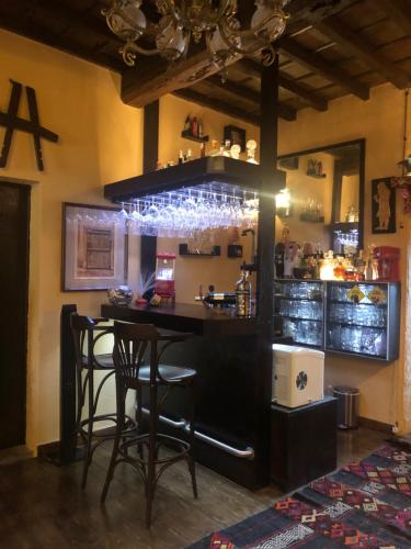 Ο χώρος του lounge ή του μπαρ στο Pazo de Laia