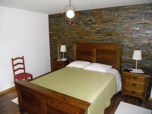 Postel nebo postele na pokoji v ubytování Casas de Campo Podence