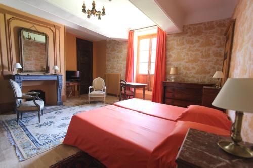 Χώρος καθιστικού στο Château d'Island Vézelay