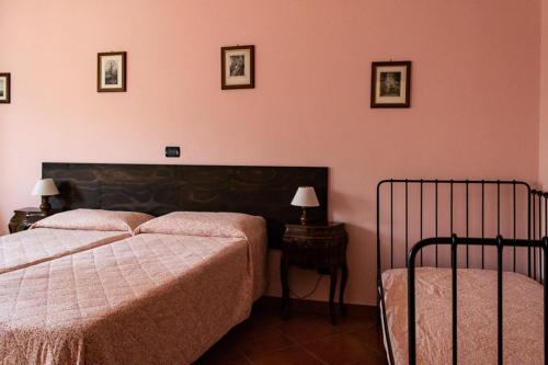 Cama o camas de una habitación en La Vecchia Cantina
