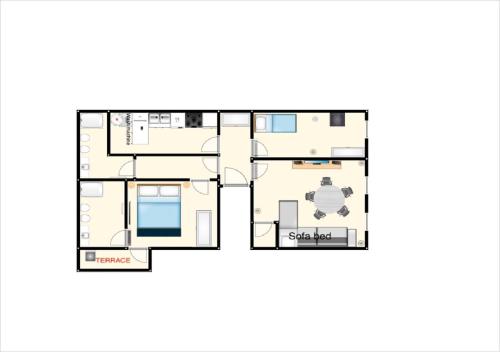 a floor plan of a house at Welc-oM Casa Anna in Padova