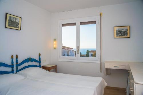 Postel nebo postele na pokoji v ubytování M-1 CALELLA DE PALAFRUGELL 4 PAX