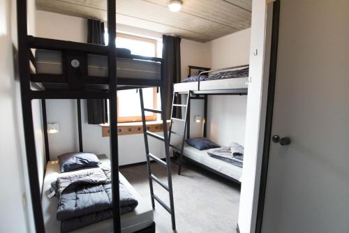 Postel nebo postele na pokoji v ubytování HI Liège Hostel
