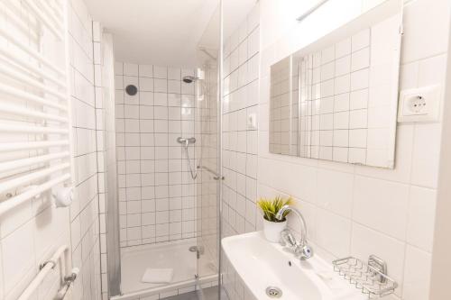 Koupelna v ubytování Apartment Kaiserstraße