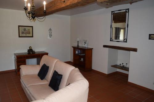 Seating area sa Chambre d'hôte Manoir de La Baudonnière