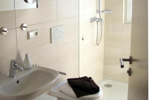 Koupelna v ubytování Ferienwohnung Zürn