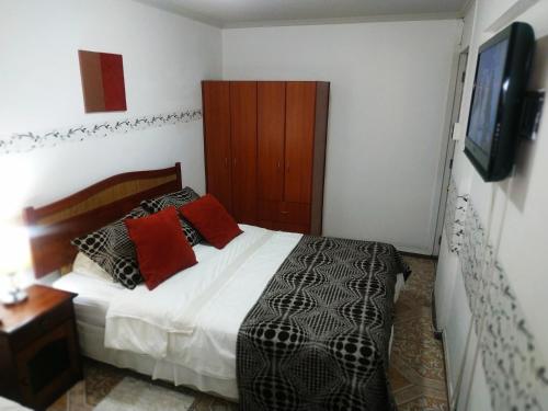 Кровать или кровати в номере Playa Blanca B&B Antofagasta