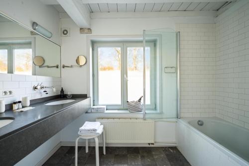 Koupelna v ubytování B&B Speelmansrei