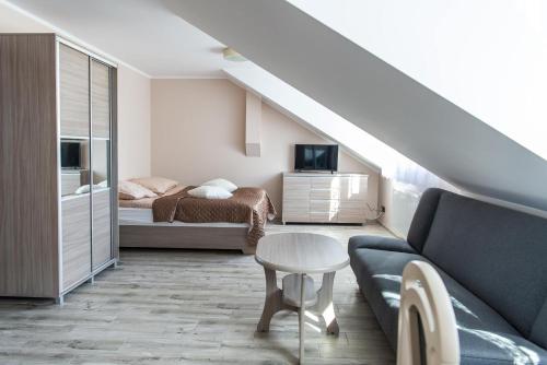 Χώρος καθιστικού στο Apartamenty Ewa II