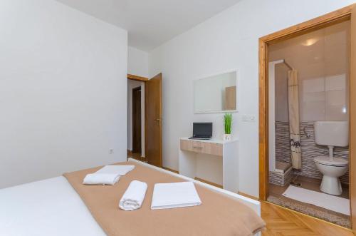 Koupelna v ubytování Apartments Villa Daniela