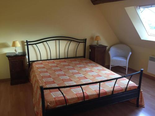 Cama o camas de una habitación en Le Côtier