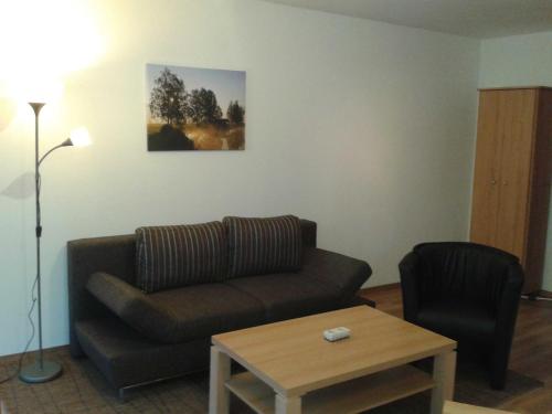Posezení v ubytování Ferienwohnung Berger