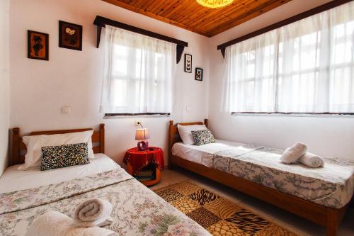Postel nebo postele na pokoji v ubytování Villa Achilleas