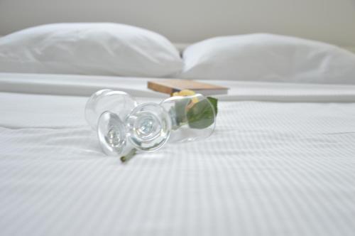 En eller flere senge i et værelse på Apartman Biser