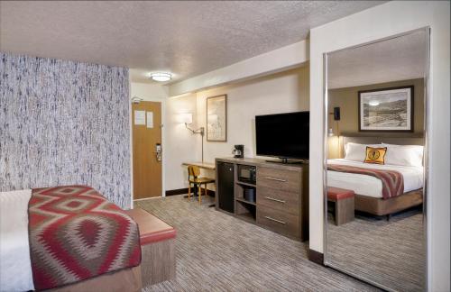 Katil atau katil-katil dalam bilik di Yellowstone Park Hotel