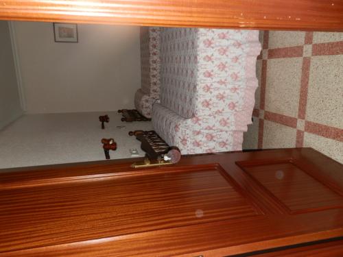 a view from inside a drawer of a room at Hostal San Poul in Consuegra