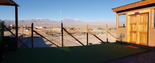 a view of the desert from a house at Hostal Pablito 2 in San Pedro de Atacama