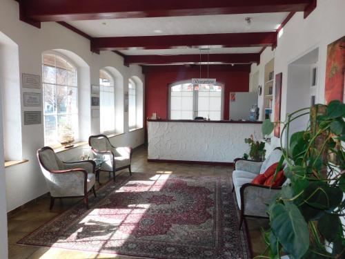 Χώρος καθιστικού στο Seehotel Lönö
