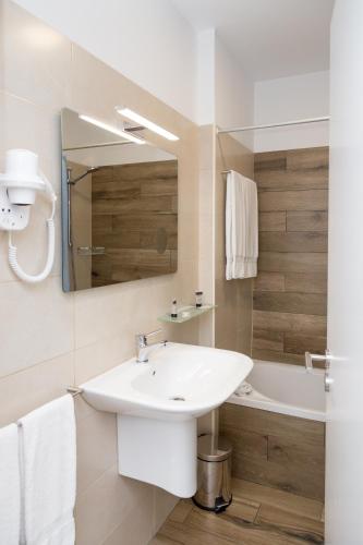 Koupelna v ubytování Hotel Veleiro
