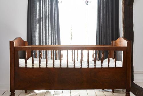 Ένα ή περισσότερα κρεβάτια σε δωμάτιο στο Panorama-Loft Fehmarn mit Meerblick