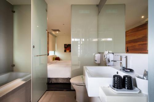 Koupelna v ubytování Merryday Hotel Banqiao