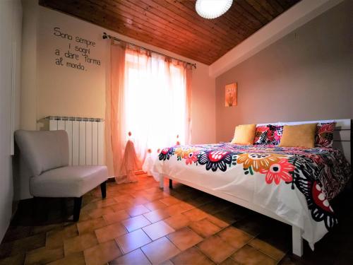 Vuode tai vuoteita majoituspaikassa B&B A Casa di Nonna