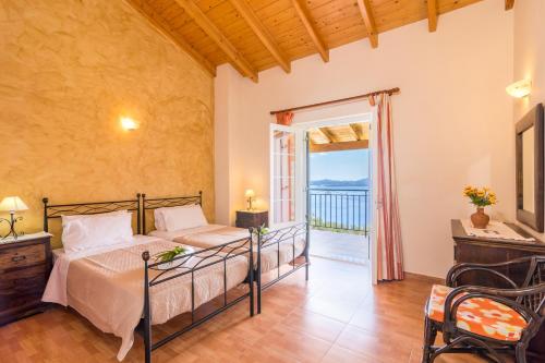 Postel nebo postele na pokoji v ubytování Villa Zeta