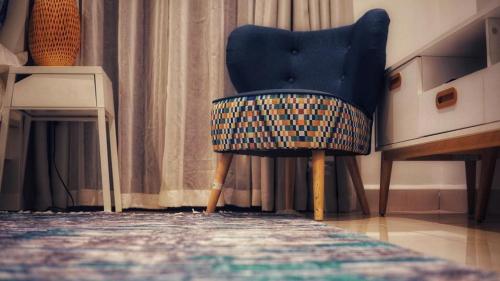 Postel nebo postele na pokoji v ubytování A007 Embassy Gardens Studio Apartm