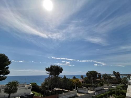 a view of the ocean on a sunny day at Villa Midolo in Noto Marina