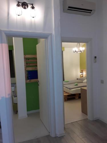 Ένα μπάνιο στο Apartmenthaus Sabine