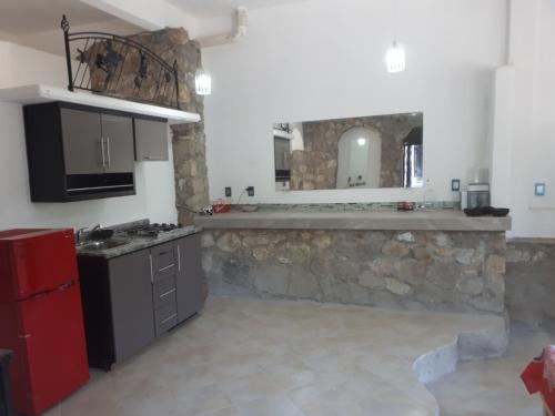 Η κουζίνα ή μικρή κουζίνα στο Casita Piedra