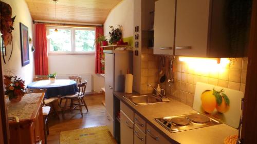 Kuhinja oz. manjša kuhinja v nastanitvi Blumenpension Strauss - Ferienwohnungen