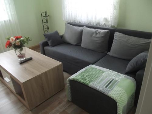 Χώρος καθιστικού στο Ferienwohnung Seifert