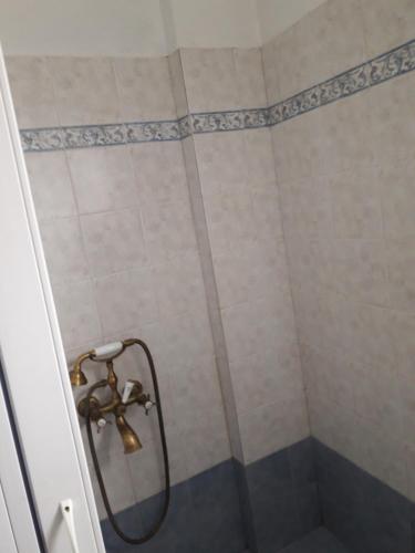 扎戈拉的住宿－維拉傳統房屋酒店，浴室内配有淋浴和头顶淋浴