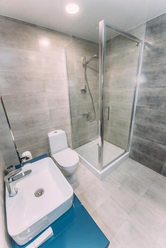 Ein Badezimmer in der Unterkunft Hotel Sapphire Bakuriani