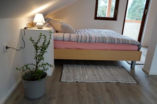 Postel nebo postele na pokoji v ubytování Apartma Eržen