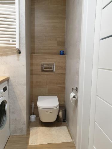 Koupelna v ubytování Apartament Zamojska - GarwoNocka