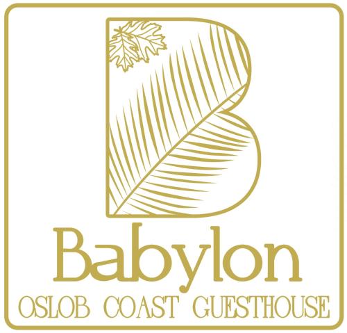 a logo for a restaurant with a loaf of bread at Babylon Oslob Coast Guesthouse in Oslob