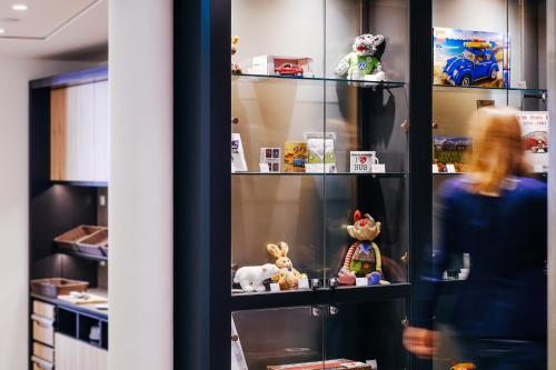Kuchyň nebo kuchyňský kout v ubytování Hotel Global Inn
