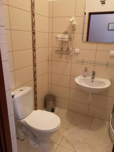 Koupelna v ubytování Hotel Everest
