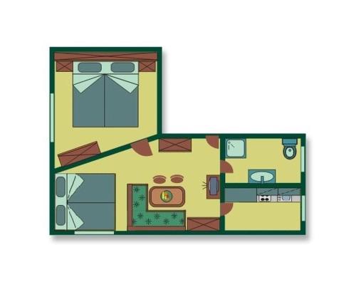 Grundriss der Unterkunft Appartements Kirchgasser Untertauern